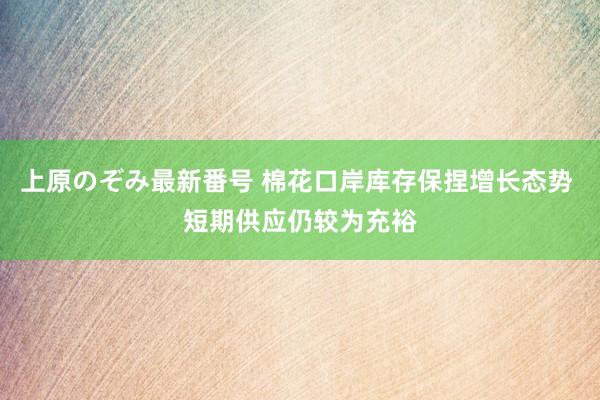 上原のぞみ最新番号 棉花口岸库存保捏增长态势 短期供应仍较为充裕